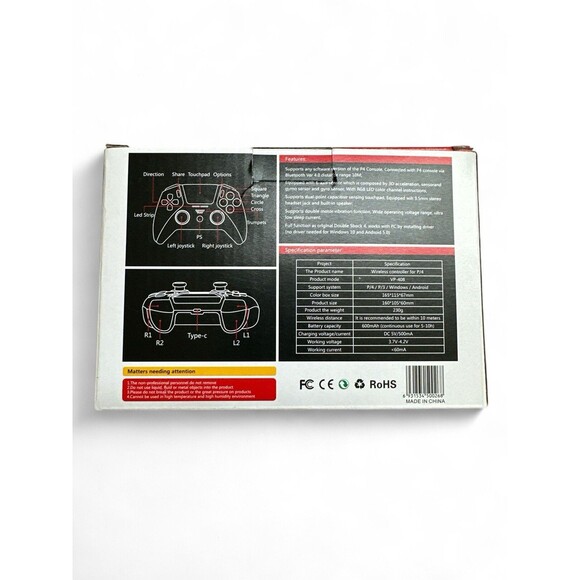 Lot of 2 Wireless Controller Bluetooth Gamepad DualShock Controller PS3 PS4 PC - Picture 3 of 7